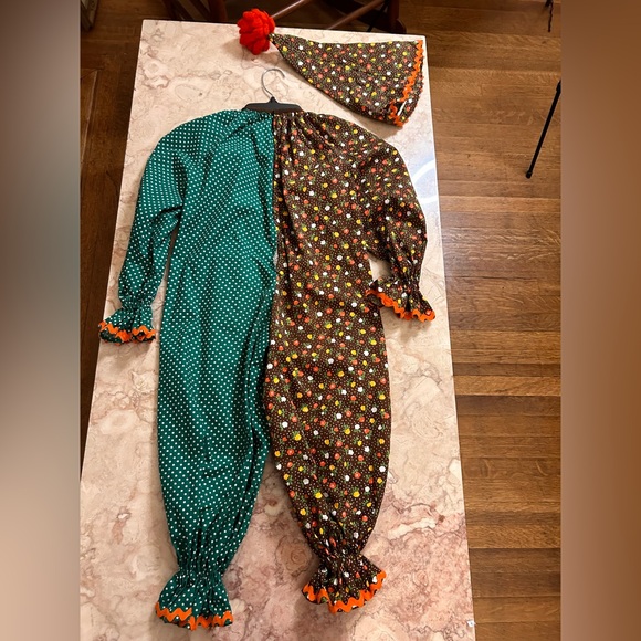 Vintage 70s Child’s Clown 3 Piece Homemade Costume - Picture 4 of 10